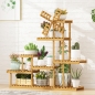 풍차 5단 대나무 진열대 B(102cmx24.5mx103cm) (오크)