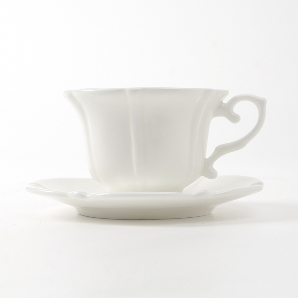 메르씨 꽃잎 도자기 커피잔 세트(185ml) (디자인-R)