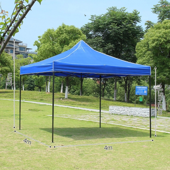행사용 접이식 캐노피 천막(400x400cm) 블루