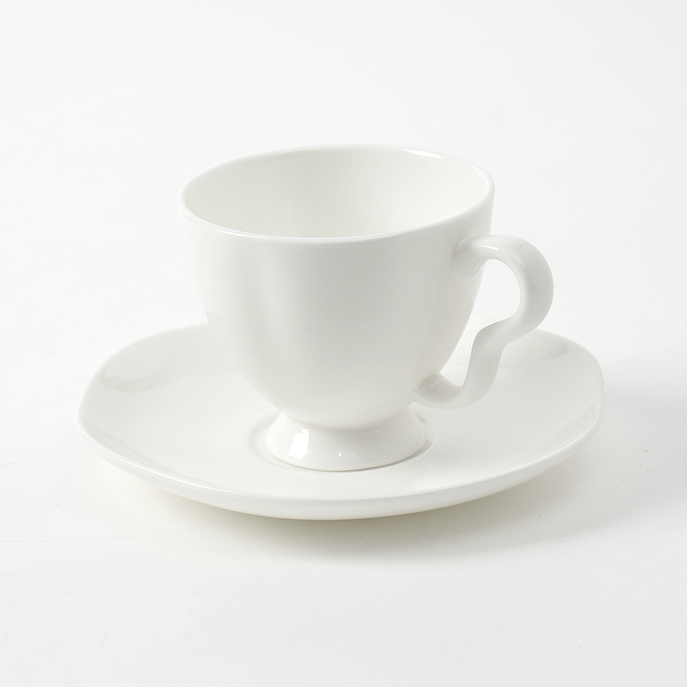 Oce 연잎 에스프레소 커피 컵 받침 set 100ml 작은 커피잔 예쁜 커피 컵 차잔