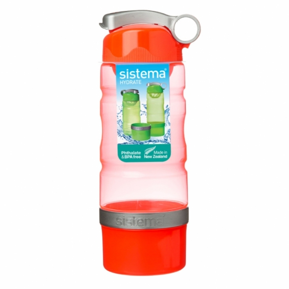 [뉴질랜드 시스테마] 플립 탑 쉐이커 물병 615ml (레드)