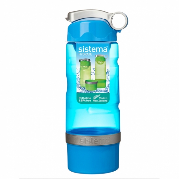 [뉴질랜드 시스테마] 플립 탑 쉐이커 물병 615ml (블루)