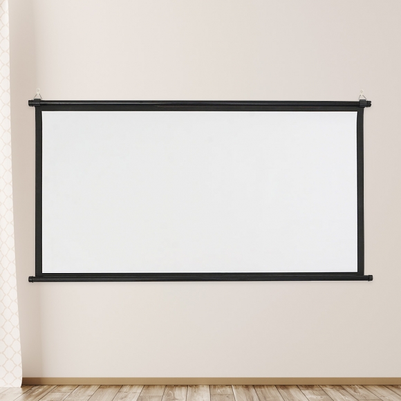 벽걸이 빔프로젝터 스크린(60형) (블랙)