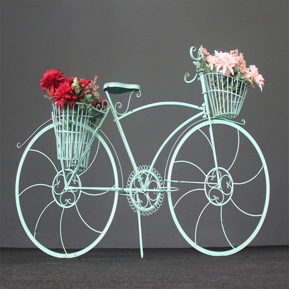 인테리어 자전거 모형 화분 바구니 (A) (그린)