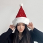 스팽글 벨벳 산타모자