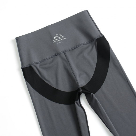 하이웨스트 스판 힙업 레깅스(L) (그레이)