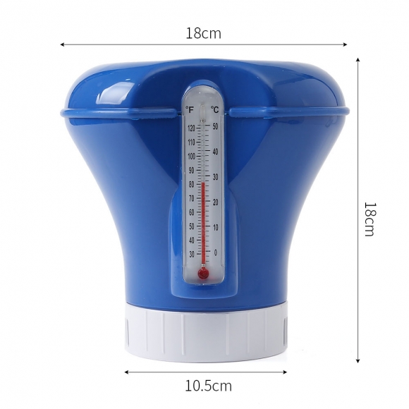 클린 수영장 염소 디스펜서 온도계(18x18cm)