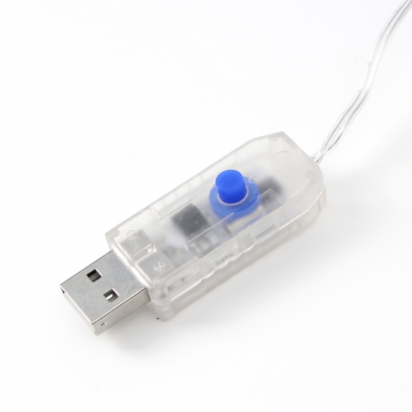 [은하수] LED 200구 USB 반딧불 커튼전구(3x2m) (웜색) (리모콘포함)