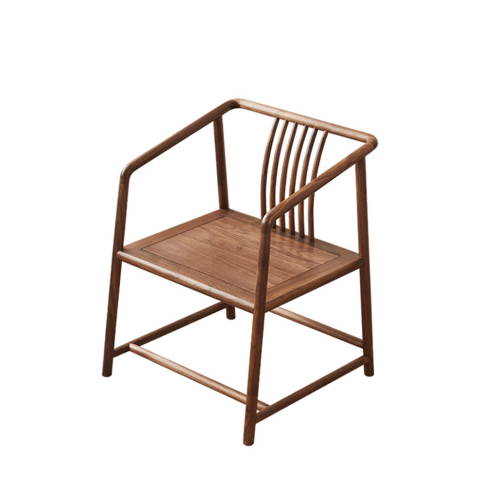 흑호두나무 팔걸이 의자