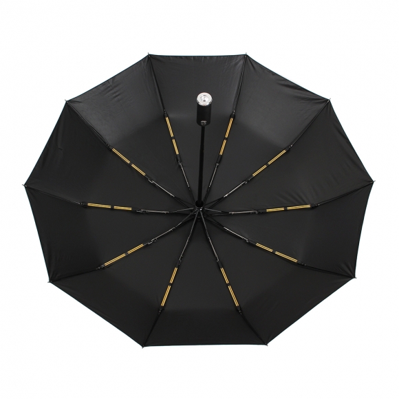 LED 손전등 완전자동 양산겸 우산(블랙)