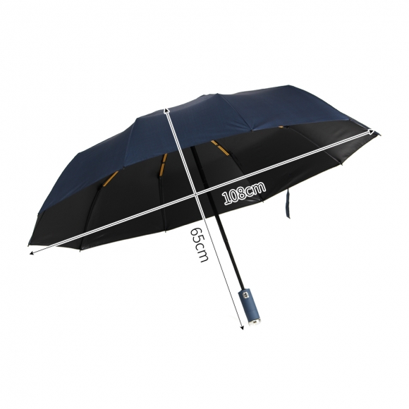 LED 손전등 완전자동 양산겸 우산(네이비)