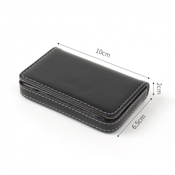 스티치 자석 명함케이스(블랙)