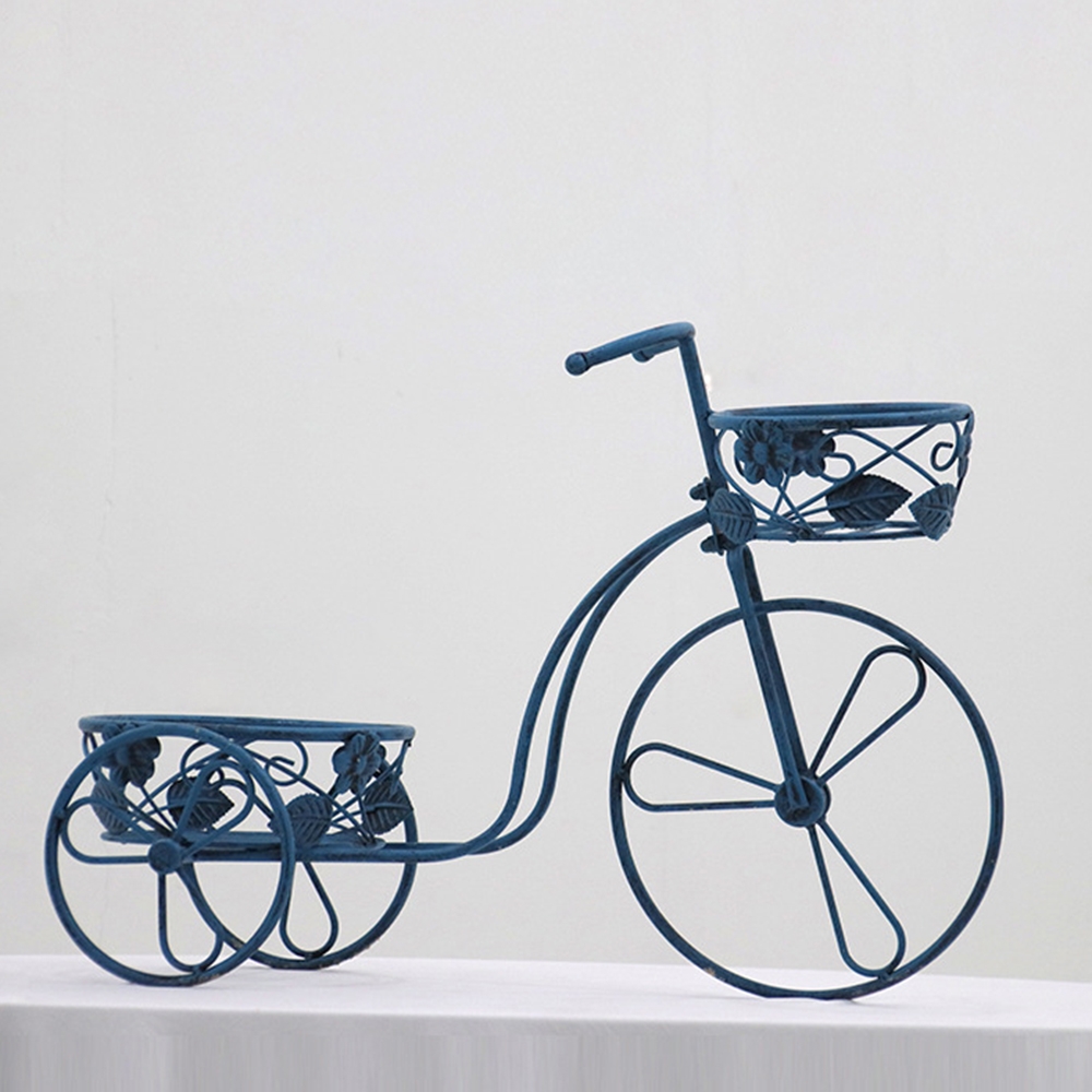 인테리어 자전거 모형 화분 바구니 (D) (블루)