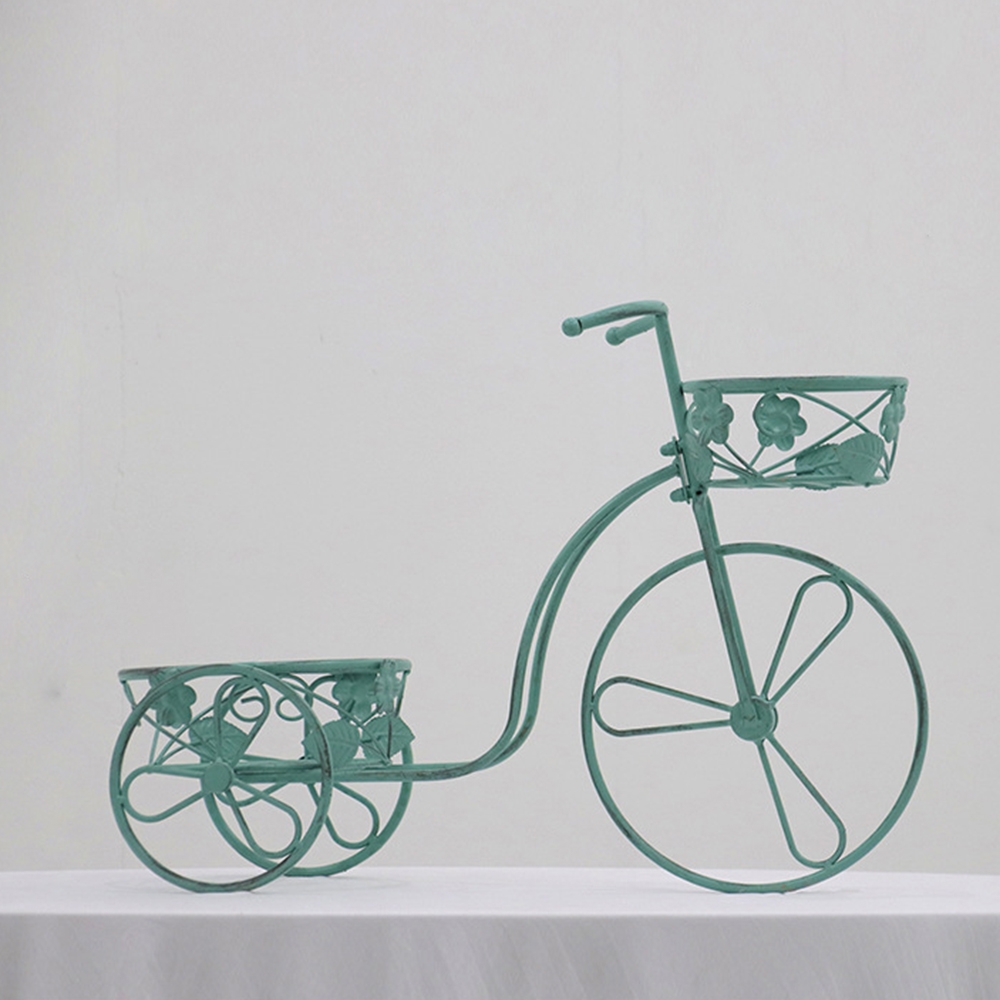 인테리어 자전거 모형 화분 바구니 (D) (그린)