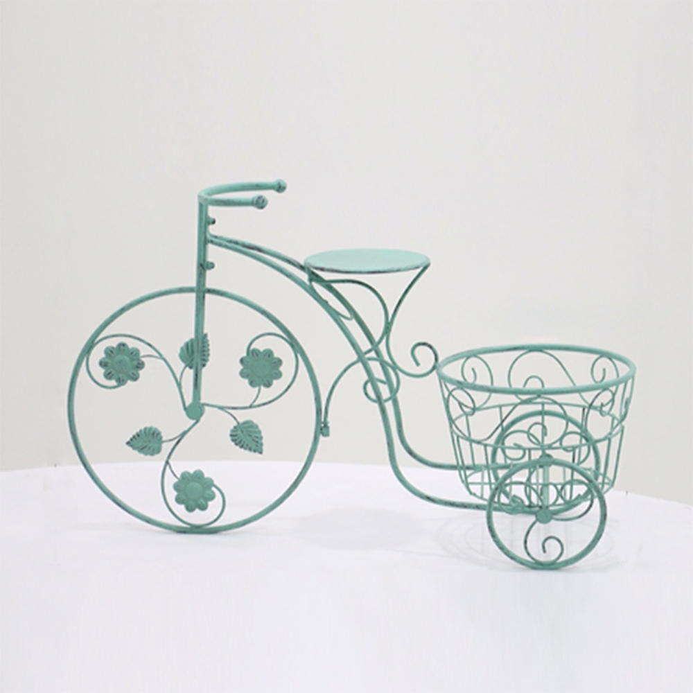 인테리어 자전거 모형 화분 바구니 (E) (그린)