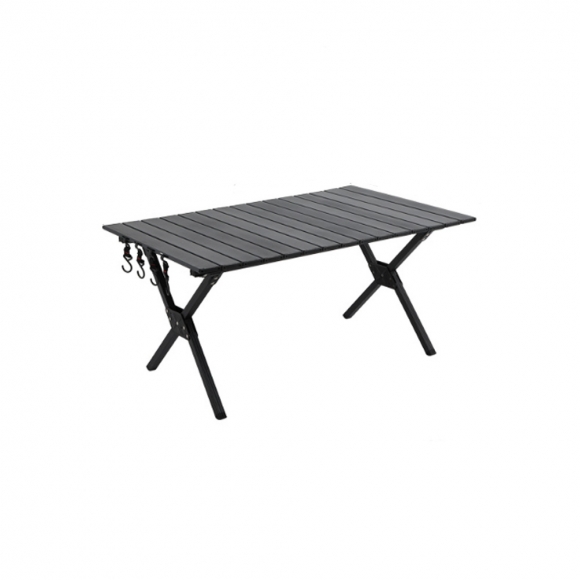알루미늄합금 접이식 캠핑 테이블 (90cm) (블랙)