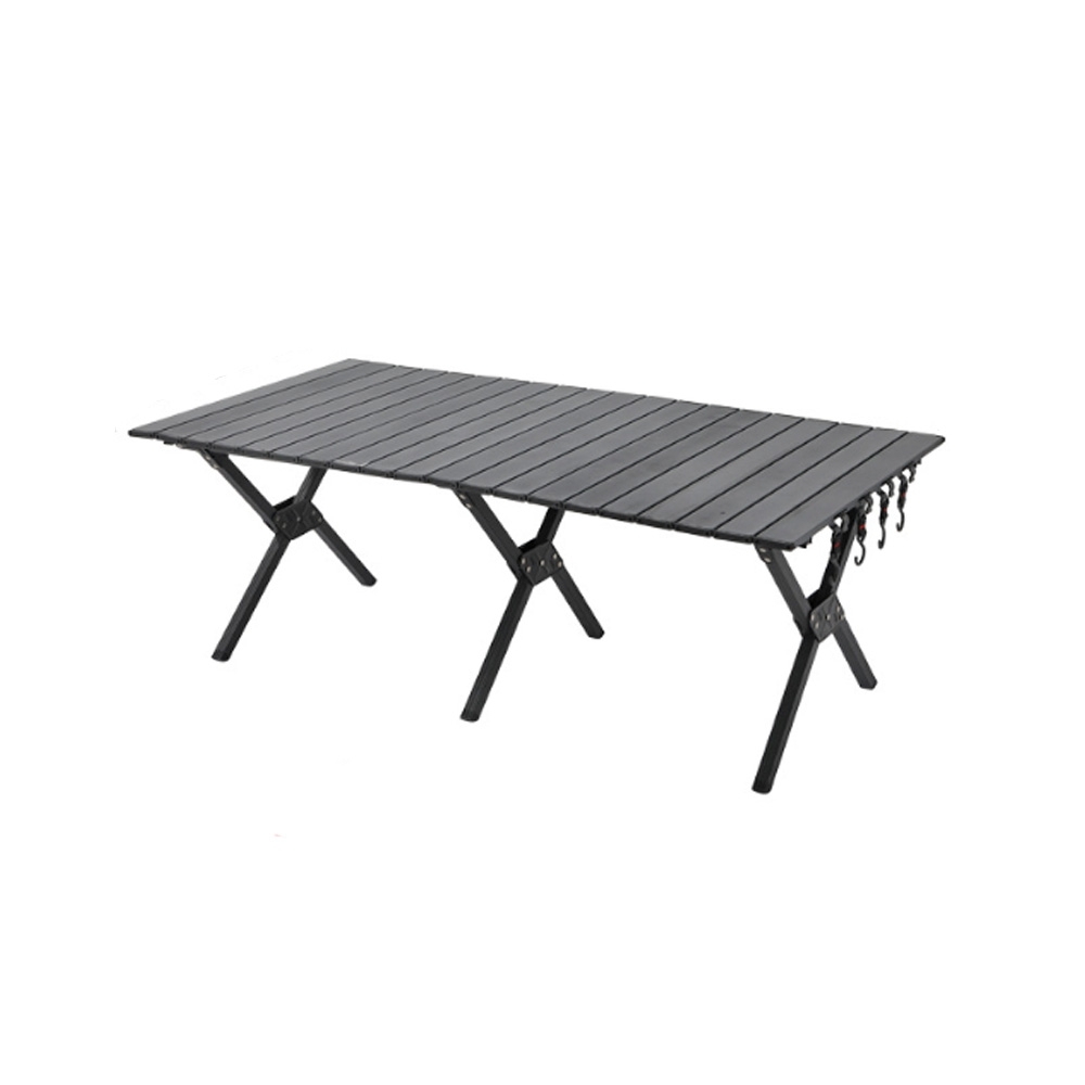 알루미늄합금 접이식 캠핑 테이블 (120cm) (블랙)