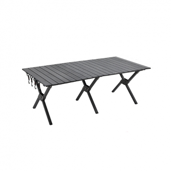 알루미늄합금 접이식 캠핑 테이블 (120cm) (블랙)