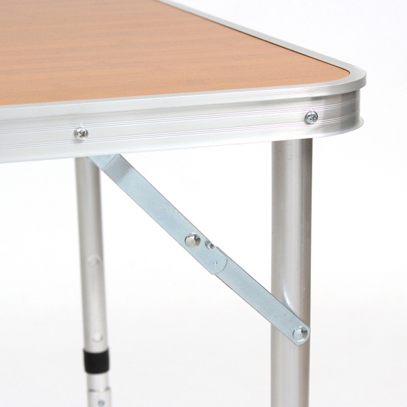 해피캠핑 접이식 테이블 의자세트(4인용) (우드)