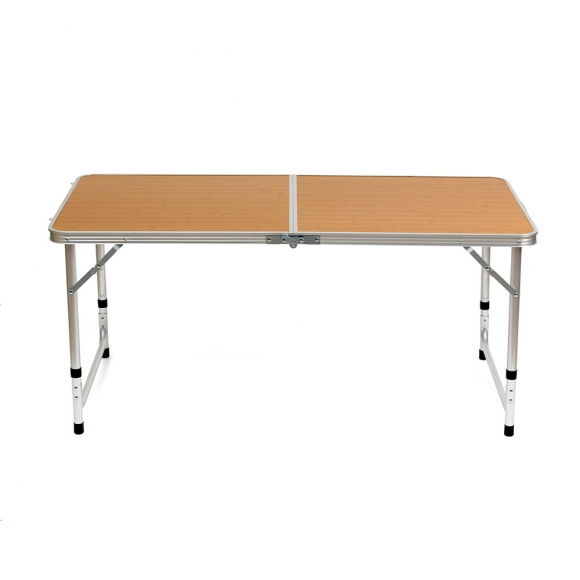 해피캠핑 접이식 테이블 의자세트(4인용) (우드)