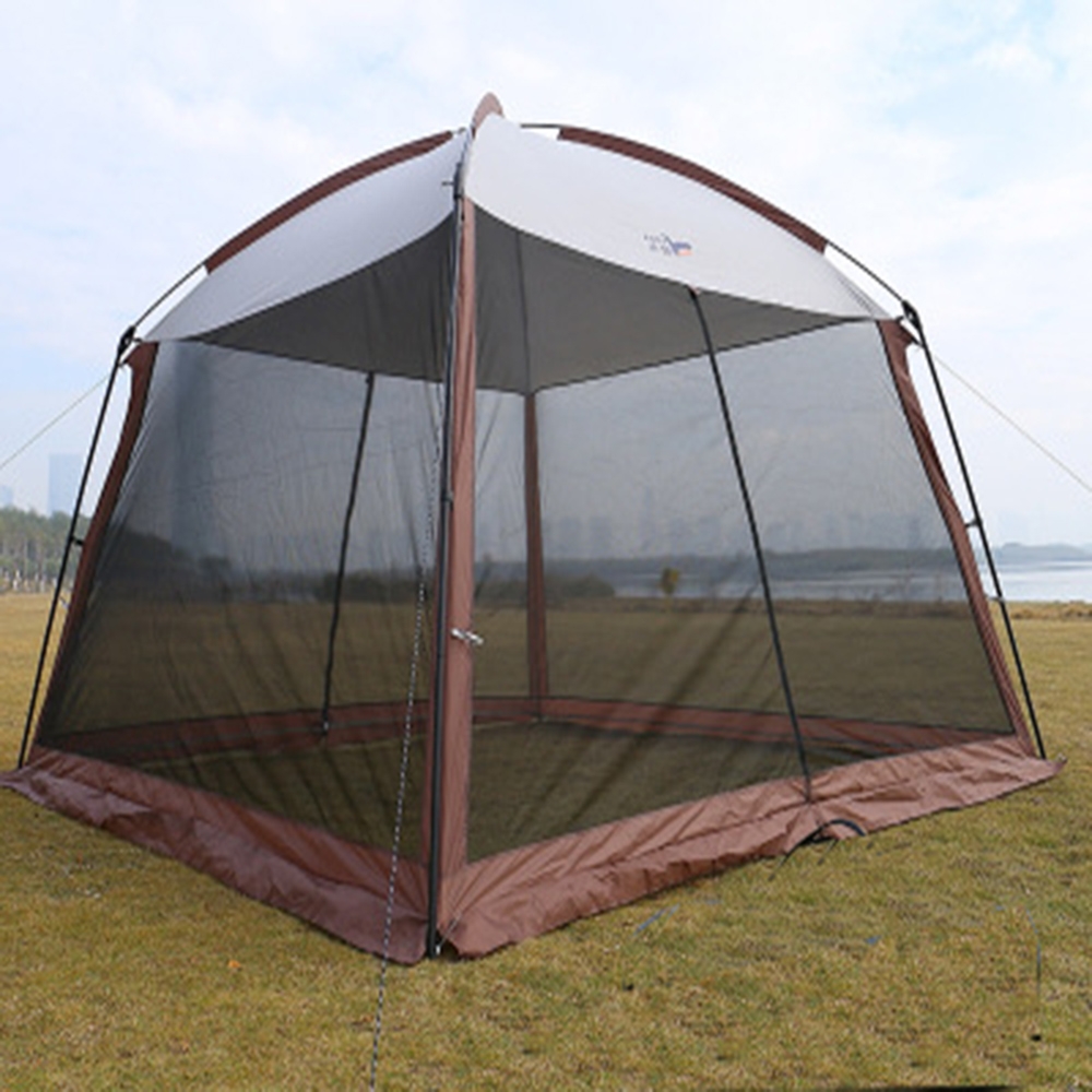 대형 야외 모기장 텐트(5~8인용) (브라운)