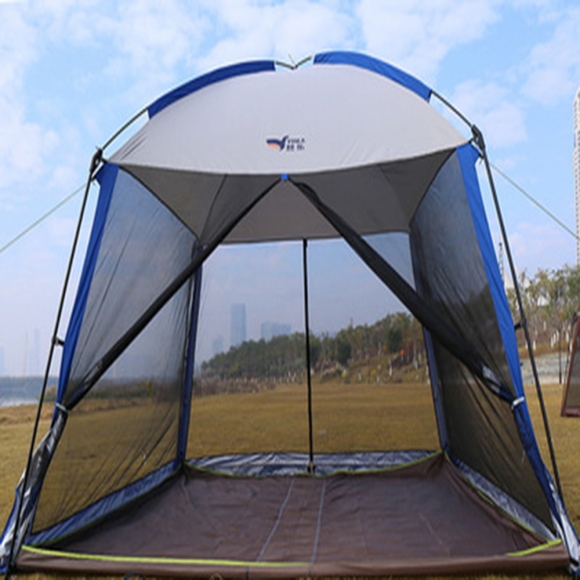 대형 야외 모기장 텐트/매트 세트(5~8인용) (블루)