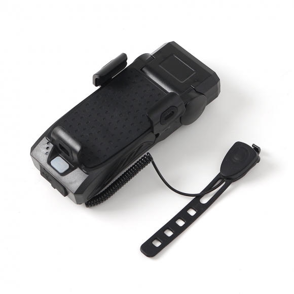 4way USB충전 스마트폰 거치 자전거 전조등(블랙)