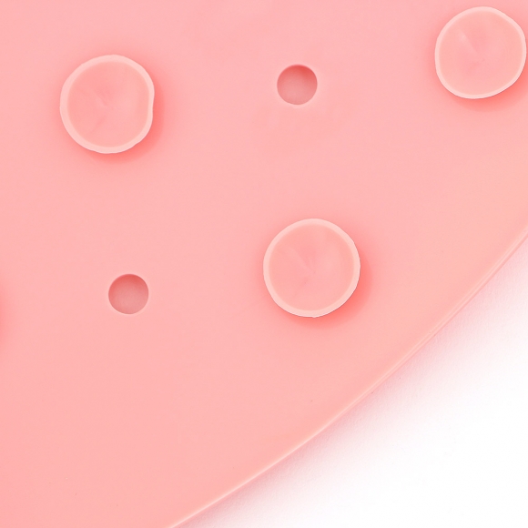 풋브러쉬 미끄럼방지 욕실매트(55x55cm) (핑크)  