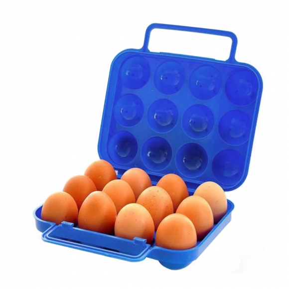 [쿠킹홈] 휴대용 12구 계란케이스(블루)  