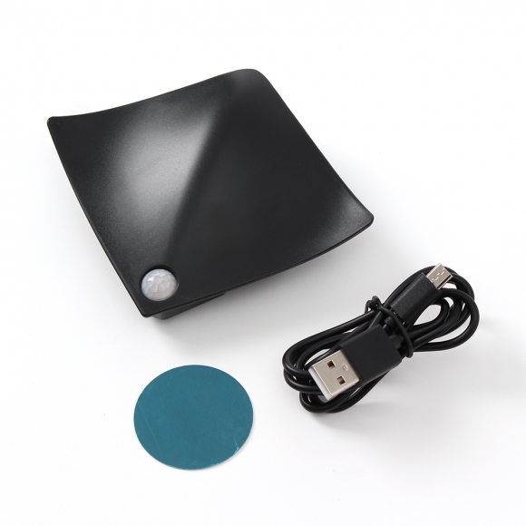 USB충전 스포트라이트 가오리 센서등(백색) (블랙)
