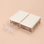 연결형 서랍식 멀티 수납함 2p세트(8.5x4.5cm) (베이지)