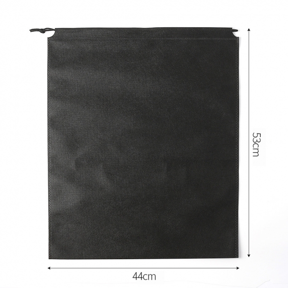한쪽 스트링 부직포 파우치 20p세트(44x53cm) (블랙)
