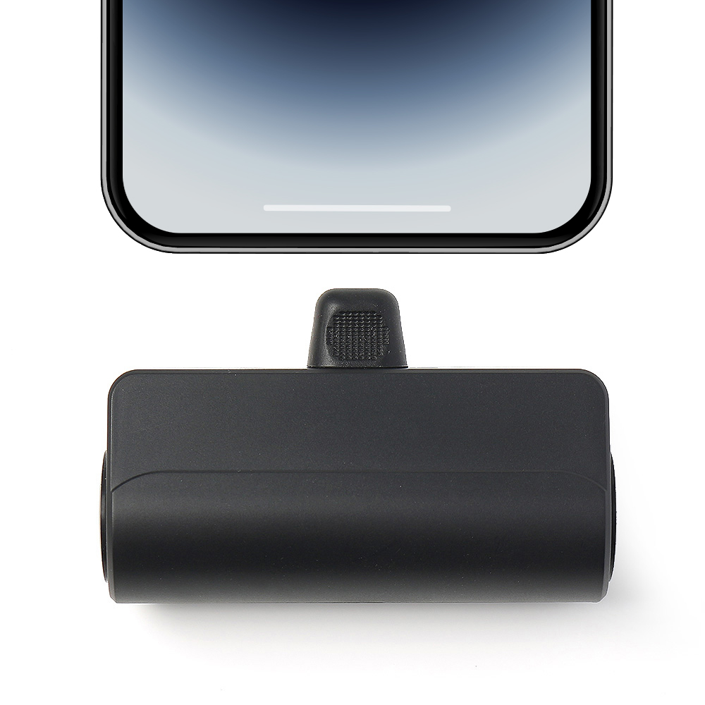 Oce 휴대용 무선충전기 보조밧데리 Ctype 블랙 서브 충전 케이블 가벼운 보조배터리 소형 바테리