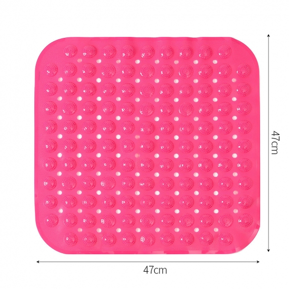 타일흡착 미끄럼방지 욕실매트(47x47cm) (핑크)  