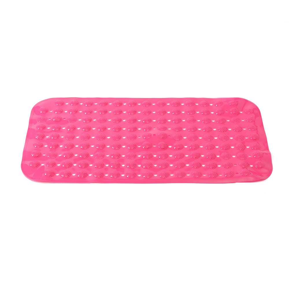 Oce 미끌림 방지 욕실 pvc 흡착 매트 34x64 핑크 바닥매트 논슬립 바닥재 목욕 깔개