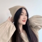 롤업 스트링 니트 비니(브라운)