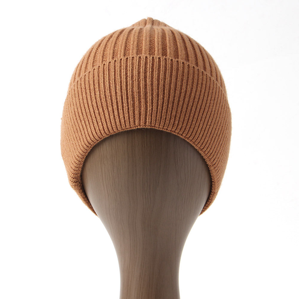 비비 컬러 비니 아크릴 방한 니트 모자 두건 브라운 뜨개질 왓치캡 출근 꽈배기 모자 여자 헬멧 워머