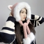 방울방울 곰돌이 귀돌이 모자(핑크)