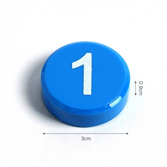 컬러 숫자 자석홀더 20p세트(블루)
