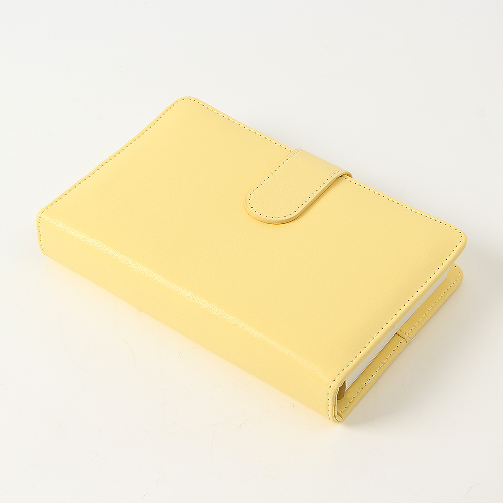 Oce 파스텔 노트형 다이어리 지갑 A6 레몬 포켓 유선 노트 업무용 다이어리 플래너 수첩
