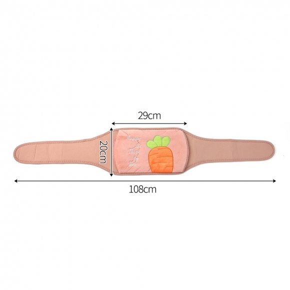 따수미 핑크당근 복대형 보온 물주머니(800ml) (핑크)