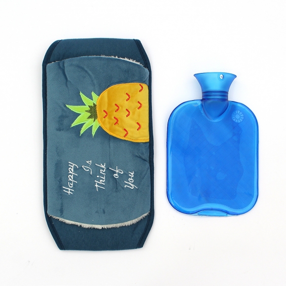 따수미 파인애플 복대형 보온 물주머니(800ml) (네이비)