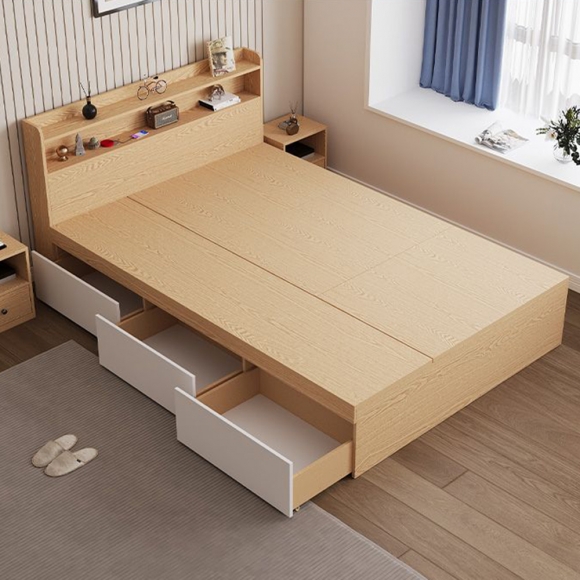 모어홈 원목 서랍 침대(120cm)