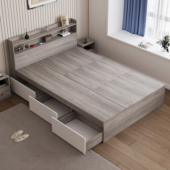 모어홈 원목 서랍 침대(120cm)