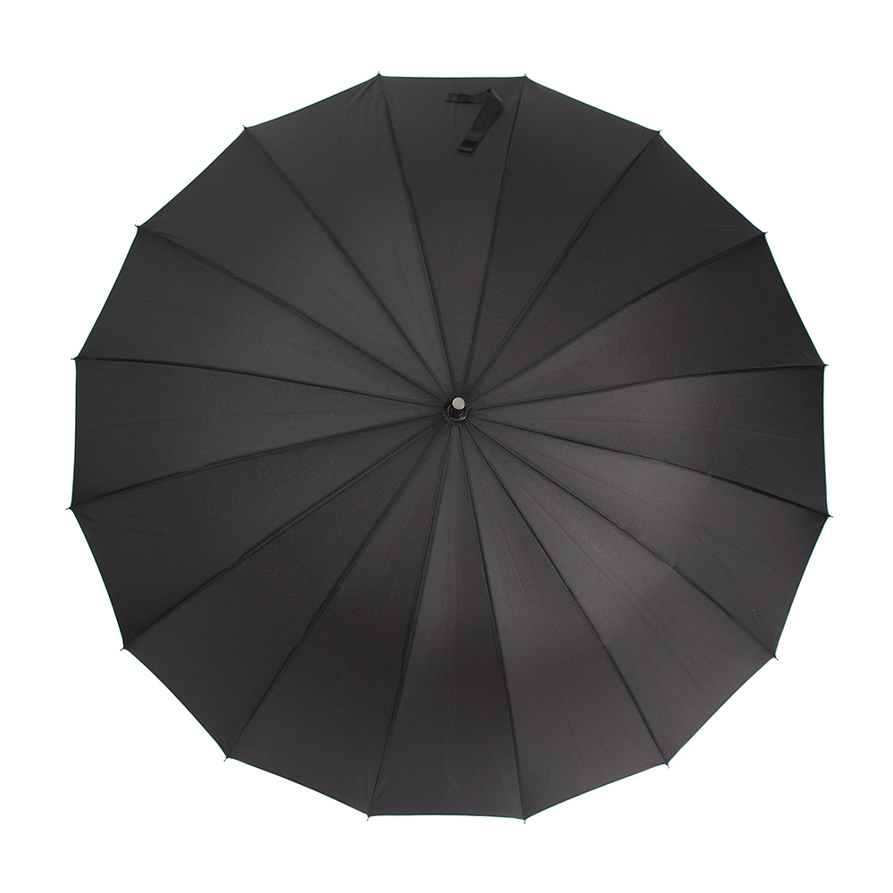 Oce 우드 손잡이 자동 큰 우산 블랙 SUNSHADE 햇빛차단 골프 우산 데이트 장우산