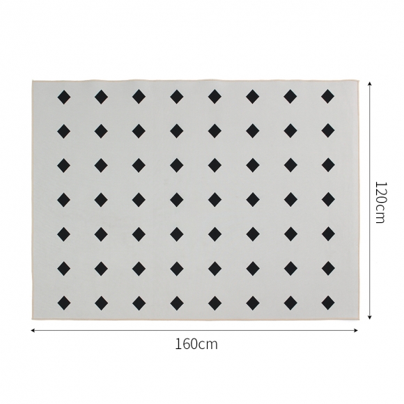 코지룸 논슬립 사각 러그(120x160cm) (다이아)