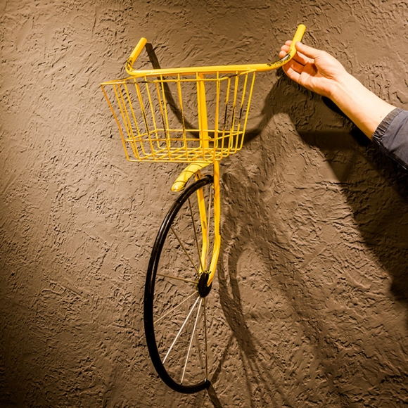 자전거 모형 벽걸이 화분 바구니