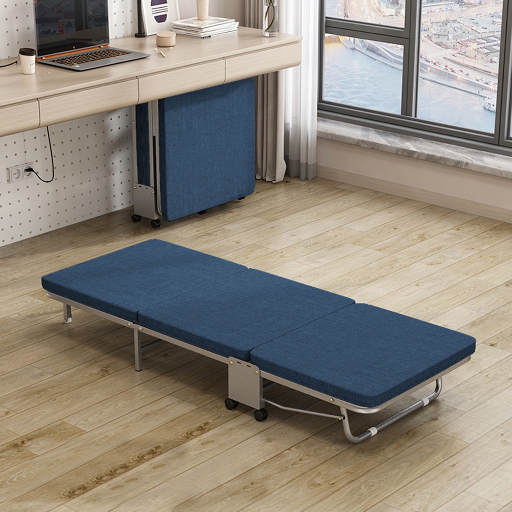 공간활용 접이식 침대(70cm) (블루)