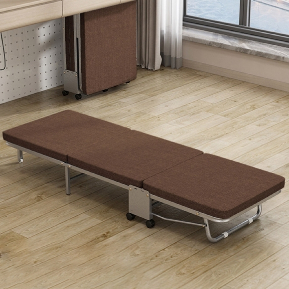 공간활용 접이식 침대(70cm) (브라운)