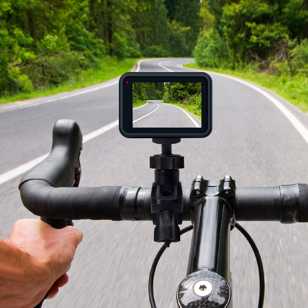 Oce 자전거 액션캠 거치대 회전 마운트 바이크 마운트 셀프 영상 촬영 사이클 캠코더 홀더